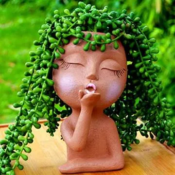 Cute Face Planter for Indoor and Outdoor Plants