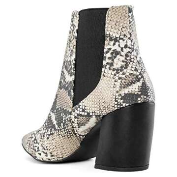 RF ROOM OF FASHION Women's Dressy Block Heel Ankle Boots