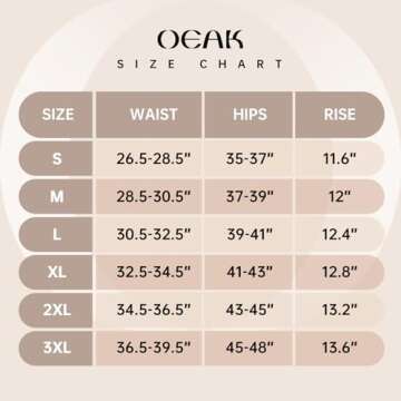 OEAK Womens Shapewear Tummy Control High Waisted Body Shaper Panties Underwear Seamless Shorts & Briefs Girdle Shapewear Black Brief S