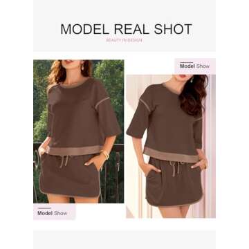 EVALESS Women’s Summer Skirt Set - Comfortable & Stylish