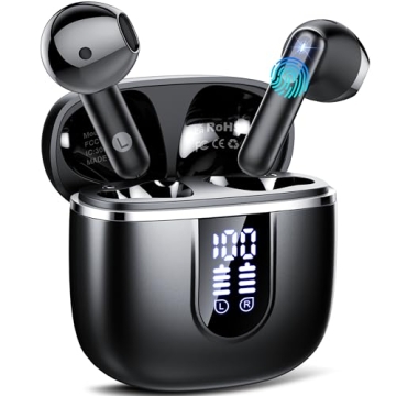 Wireless Earbuds, Bluetooth 5.4 Headphones in Ear buds, HiFi Stereo Wireless Earphones with 4 ENC No...