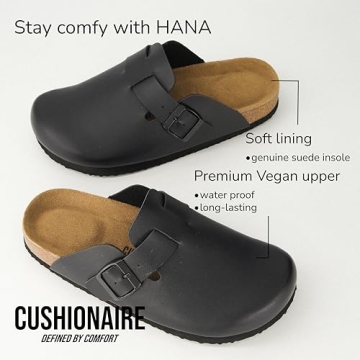 CUSHIONAIRE Hana Comfortable Slip-On Clogs in Stylish Design