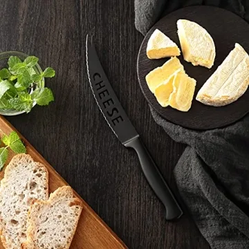 McCook® Premium Black Knife Set with Built-in Sharpener