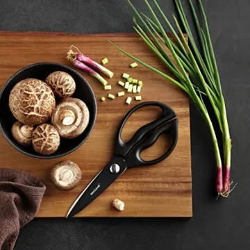 McCook® Premium Black Knife Set with Built-in Sharpener