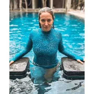 Seaskin 2mm Spring Wetsuit Women One Piece Long Sleeves Shorty Wetsuit (2mm, Large)