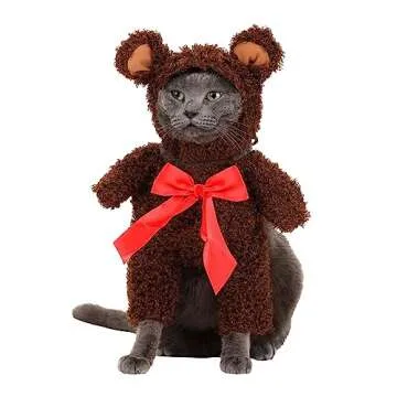 Adorable Teddy Bear Pet Costume for Small Pets