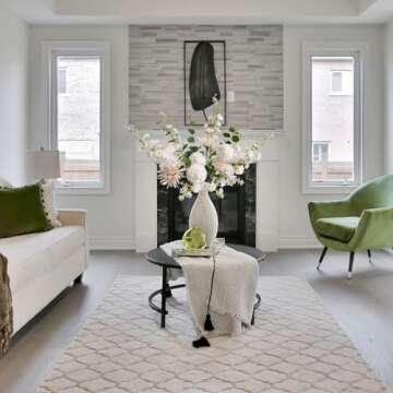 ZYTUYO 4PCS 33.5'' White Delphinium Artificial Flower Faux Larkspur Long Stem Fake Floral Silk Bouquets Plant for Tall Floor Vase Spring Home Kitchen Wedding Outdoor Indoor Decoration