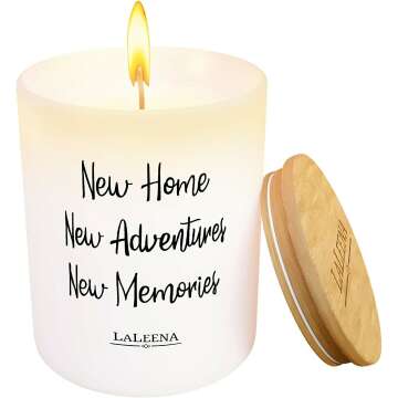 Scented Soy House Warming Candle - Organic Ocean Breeze Candle Gift