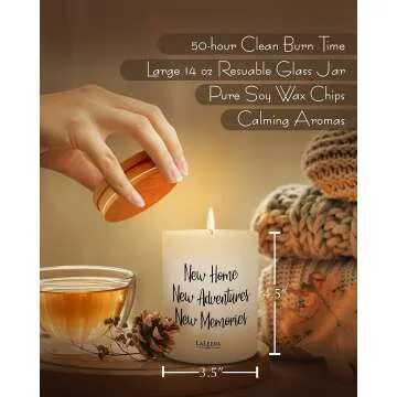 Ocean Breeze Soy Candle – Perfect for New Homes