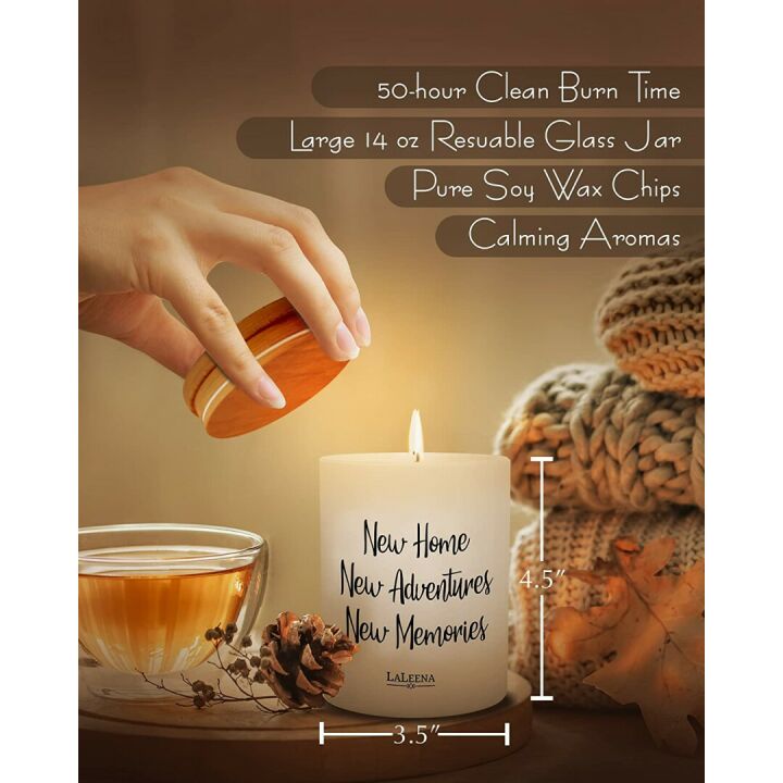 Ocean Breeze Soy Candle – Perfect for New Homes