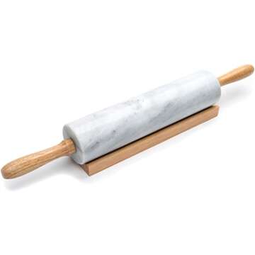 Rolling Pin with Cradle for Effortless Baking