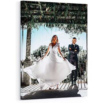 Personalized Custom Canvas Prints: Photo On Canvas (Framed 24X32) Ideal for Home Decor Gifts