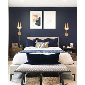 Stylish DANXU Plug in Wall Sconce Set of 2 in Gold