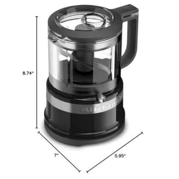 KitchenAid 3.5 Cup Food Chopper Onyx Black - Effortless Prep
