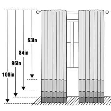 FantasDecor Linen Sheer Curtains 96 inch Length 2 Panels Set Light Filtering Privacy Drapes Rod Pocket Window Blinds Decor Shades for Farmhouse Living Room, Off White