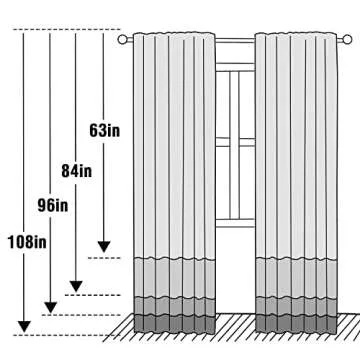 FantasDecor Linen Sheer Curtains 96 inch Length 2 Panels Set Light Filtering Privacy Drapes Rod Pocket Window Blinds Decor Shades for Farmhouse Living Room, Off White