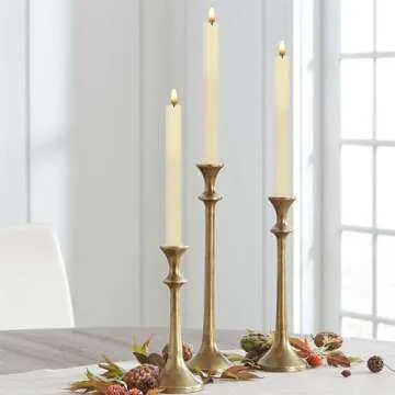 JOIONE Flameless Candles with Remote Timer, 6Pack Real Wax Battery Operated Candles Flickering Flame, Warm Light Electric Fake LED Candles for Christmas Party Wedding Mother's Day-Ivory