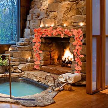 20 Pcs Artificial Fall Leaf Garland for Home Decor