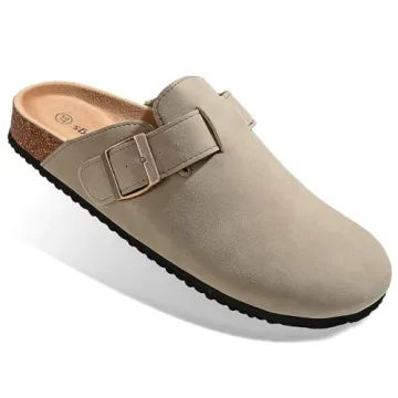 BULLIANT Comfort Clogs Slippers Sandals for Nurses Unisex with Cork-Footbed