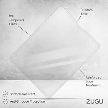ZUGU CASE Screen Protector for iPad Pro 12.9 3rd/4th/5th/6th Gen, Tempered Glass Scratch Resistant Film, Fingerprint & Smudge Resistant Protector, Includes Biodegradable Installation Guide