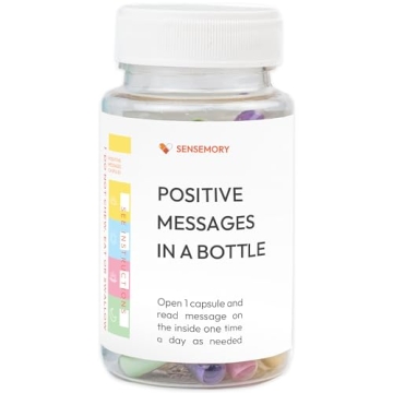 50 Pre-Written Positive Messages in a Bottle, Adult Stress Relief Gifts, Teacher Gifts, Positive Aff...