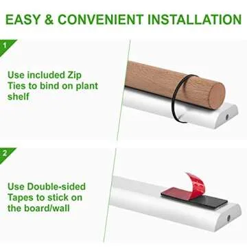 FOXGARDEN® Grow Light, Full Spectrum Plant Light Strip for Indoor Plants, 96 LED Bright Grow Lamp with Auto On/Off Timer 4/8/12H, 4 Dimmable Brightness