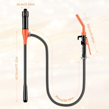 Kiweoci Electric Fuel Transfer Pump - 3GPM Portable Siphon