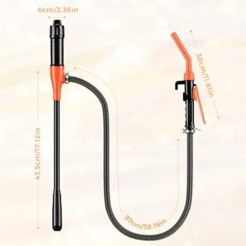 Kiweoci Electric Fuel Transfer Pump - 3GPM Portable Siphon