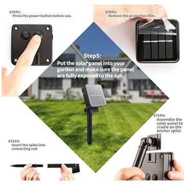 Outdoor Solar String Lights, 4 Pack 33 Feet 100 Led Solar Powered Fairy Lights with 8 Lighting Modes Waterproof Decoration Copper Wire Lights for Patio Yard Trees Christmas Party (Multicolor)