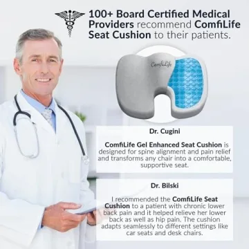 ComfiLife Gel Enhanced Seat Cushion for Pain Relief