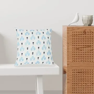 Stylish Creative Co-Op Floral Print Pillow 20" Square