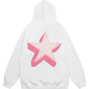 Aelfric Eden Womens Oversized Star Graphic Hoodies Fashion Long Sleeve Hoodie Pullover Hooded Sweats...