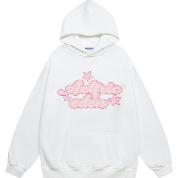 Aelfric Eden Womens Oversized Star Graphic Hoodies Fashion Long Sleeve Hoodie Pullover Hooded Sweatshirt Unisex