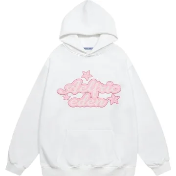 Aelfric Eden Womens Oversized Star Graphic Hoodies Fashion Long Sleeve Hoodie Pullover Hooded Sweatshirt Unisex