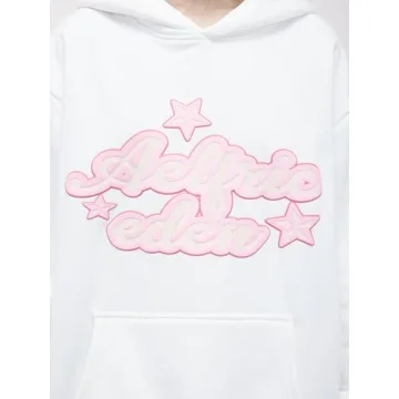 Aelfric Eden Womens Oversized Star Graphic Hoodies Fashion Long Sleeve Hoodie Pullover Hooded Sweatshirt Unisex
