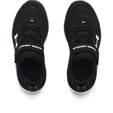 Under Armour Boys' Little Kid Pre School Assert 9 Alternate Closure, Black (001)/White, 13