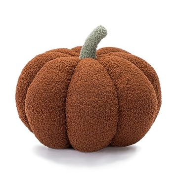 CRIVERY 3D Pumpkin Throw Pillow for Fall Decor and Holidays