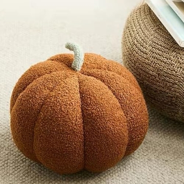 CRIVERY 3D Pumpkin Throw Pillow for Fall Decor and Holidays