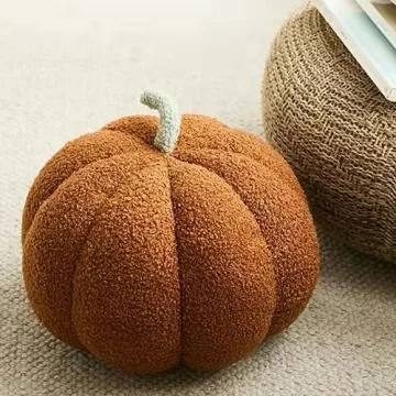CRIVERY 3D Pumpkin Throw Pillow for Fall Decor and Holidays