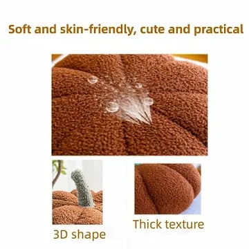 CRIVERY 3D Pumpkin Throw Pillow for Fall Decor and Holidays