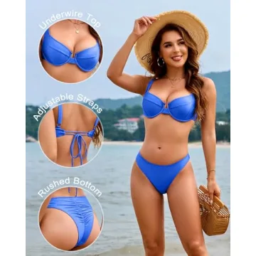 Stylish Jolefille Women's Underwire Bikini for Comfort