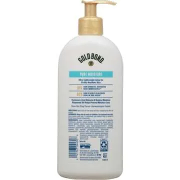 Gold Bond Pure Moisture Lotion, 14 oz., Ultra-lightweight Daily Body & Face Lotion for Dry Skin