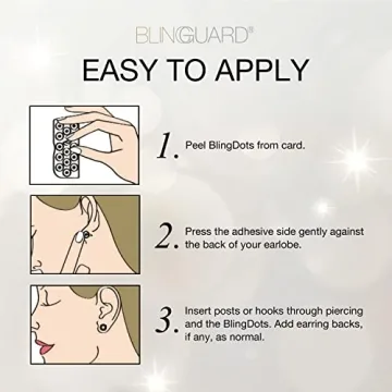 BlingGuard BlingDots Earring Support for Heavy Earrings