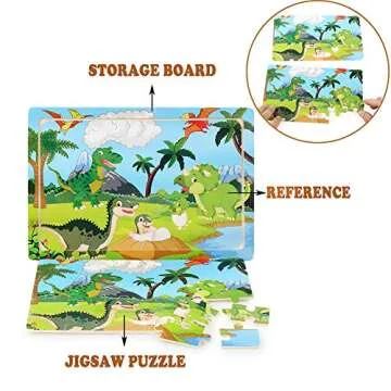 Fun Educational Wooden Puzzles for Toddlers Ages 3-5