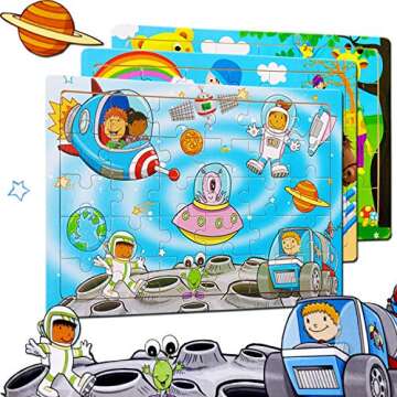 Fun Educational Wooden Puzzles for Toddlers Ages 3-5