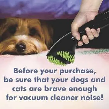 Gforest Pet Vacuum Grooming Comb Brush Hair Remover Shedding Deshedding Attachment Tool Kit for Dogs and Cats (black)