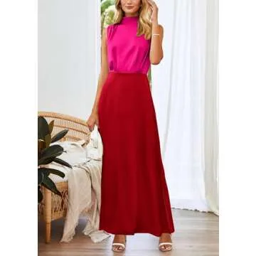 Elegant PRETTYGARDEN Satin Maxi Dress for Any Occasion