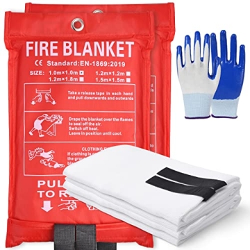 Disfore Fire Blanket 2-Pack: Essential Safety for Kitchen & Grill Fires