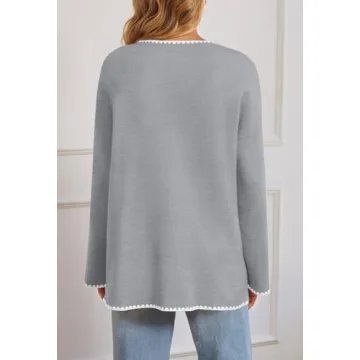 MEROKEETY Women’s Oversized Cardigan Sweaters with Pockets