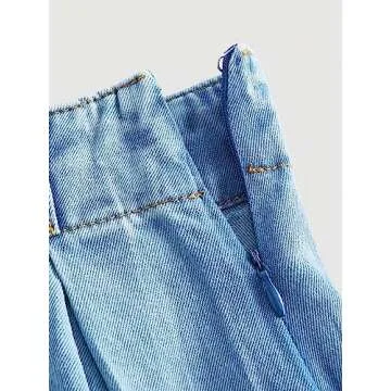 SweatyRocks Ruffle Pleated Denim Skirt for Trendy Teens